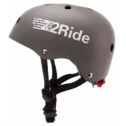 Kask rowerowy dla dzieci na hulajnogę deskorolkę Regulowany Ochronny S LED