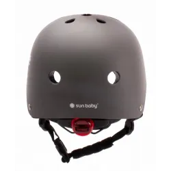 Kask rowerowy dla dzieci na hulajnogę deskorolkę Regulowany Ochronny S LED