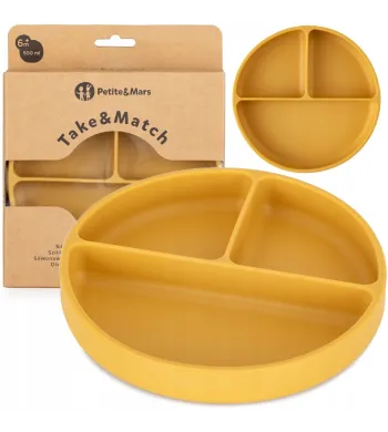 petite talerz dzielony Ochre