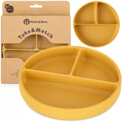 petite talerz dzielony Ochre