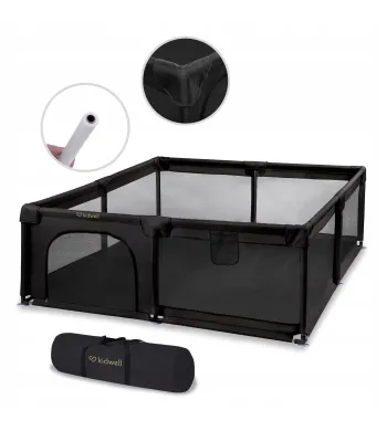 KIDWELL KOJEC PLAC ZABAW FANKO BLACK 180 x 200 cm