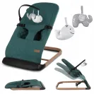 Leżaczek bujaczek dla niemowląt Kidwell  zabawki Laro Green Wooden