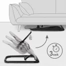 Leżaczek bujaczek dla niemowląt Kidwell  zabawki Laro Grey Black