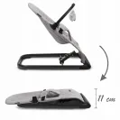 Leżaczek bujaczek dla niemowląt Kidwell  zabawki Laro Grey Black