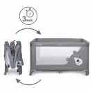 Łóżeczko turystyczne kojec składane+ torba+ materacyk Kidwell Blissy Grey