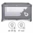 Łóżeczko turystyczne kojec składane+ torba+ materacyk Kidwell Blissy Grey