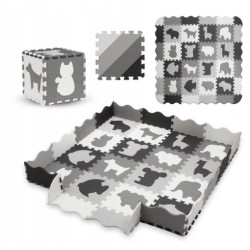 Kidwell MATA EDUKACYJNA puzzle PIANKOWE XXL Zoo