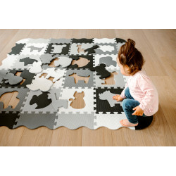 Kidwell MATA EDUKACYJNA puzzle PIANKOWE XXL Zoo