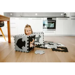 Kidwell MATA EDUKACYJNA puzzle PIANKOWE XXL Zoo