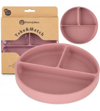 petite talerz dzielony Rose