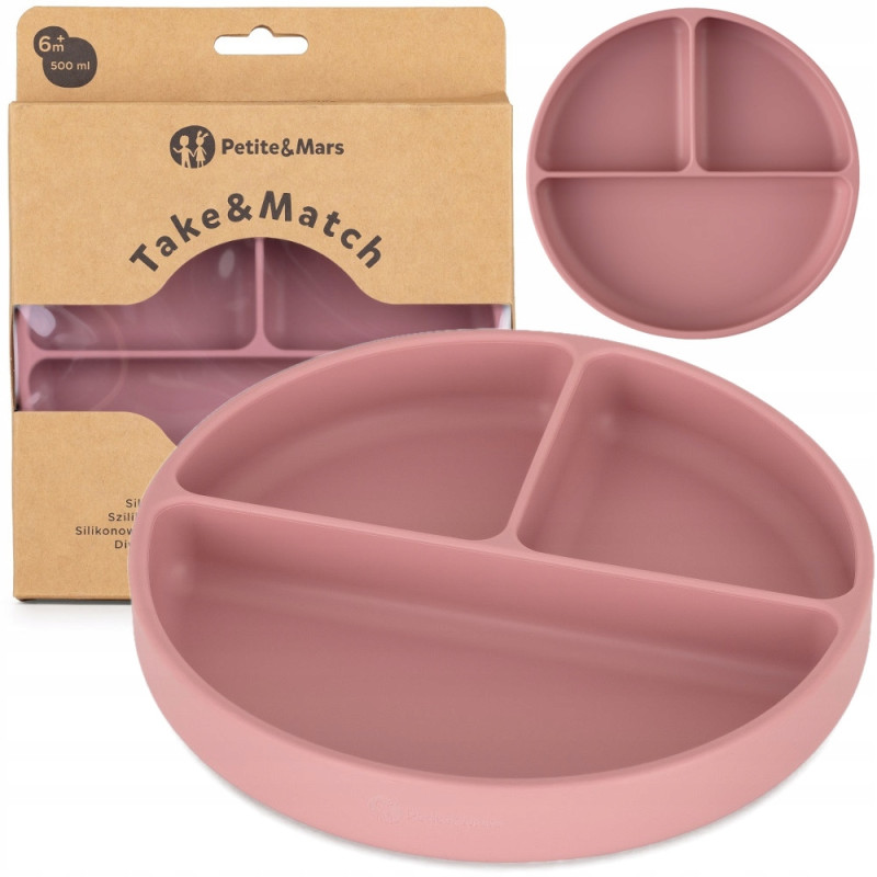 petite talerz dzielony Rose