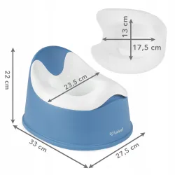 Nocnik dla dzieci z wyjmowaną wkładką Kidwell NILO Blue