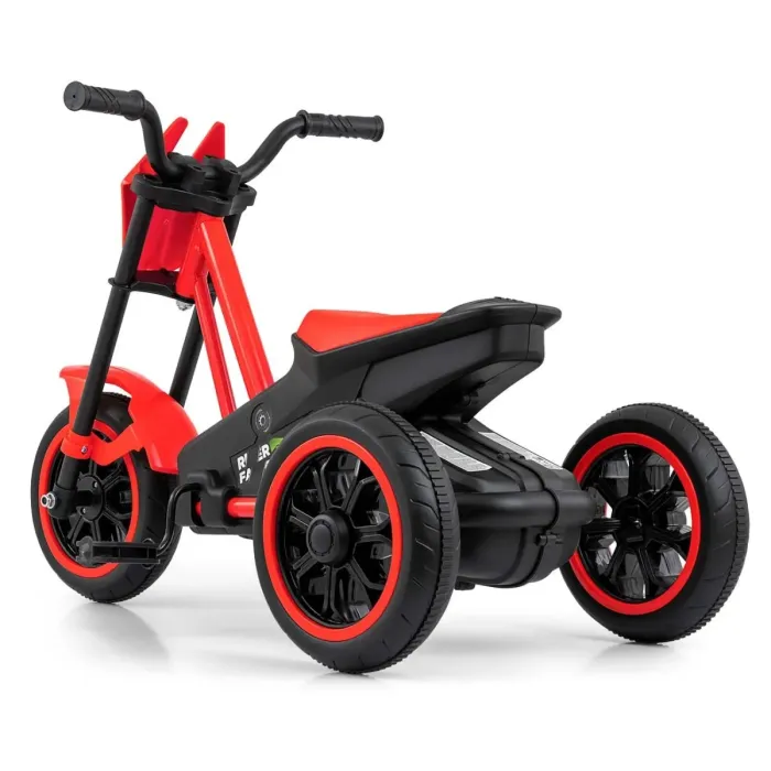Milly Mally Gokart na pedały trójkołowy RIDER jeździk do 30kg Red