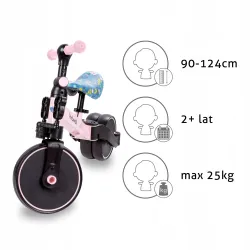 ROWEREK PICO BIEGOWY KIDWELL 3W1 TRÓJKOŁOWY KOŁA 8" NA PEDAŁY Spring Flower