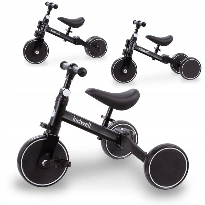 ROWEREK PICO BIEGOWY KIDWELL 3W1 TRÓJKOŁOWY KOŁA 8" NA PEDAŁY total Black