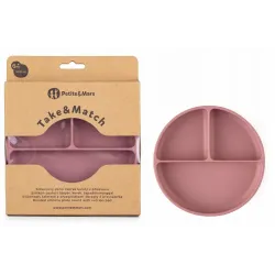 Petite&Mars talerz dzielony Rose