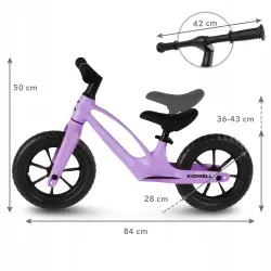 Kidwell lekki Rowerek biegowy VITO rama magnezowa dla dzieci 2+ Violet Kidwell lekki Rowerek biegowy VITO rama magnezowa dla dzieci 2+ Violet