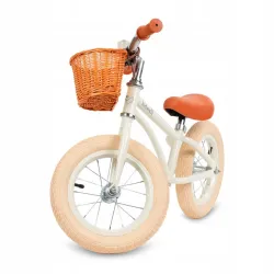 ROWEREK BIEGOWY KIDWELL CLASSY KOŁA POMPOWANE 12" Z KOSZYKIEM  LEKKI KREMOWY