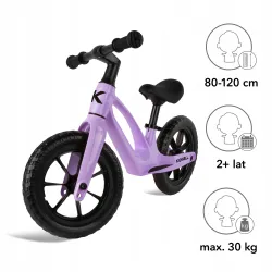 Kidwell lekki Rowerek biegowy VITO rama magnezowa dla dzieci 2+ Violet Kidwell lekki Rowerek biegowy VITO rama magnezowa dla dzieci 2+ Violet