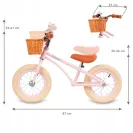 ROWEREK BIEGOWY KIDWELL CLASSY KOŁA POMPOWANE 12" Z KOSZYKIEM  LEKKI Pink