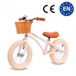 ROWEREK BIEGOWY KIDWELL CLASSY KOŁA POMPOWANE 12" Z KOSZYKIEM  LEKKI Pink