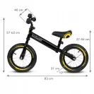 Kidwell Rowerek biegowy Cruzer Explorer z dzwonkiem pompowane koła Black