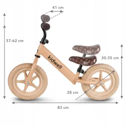 Kidwell ROWEREK BIEGOWY JEŹDZIK REBEL KOŁA 12" LEKKI REGULOWANY BEIGE Kidwell ROWEREK BIEGOWY JEŹDZIK REBEL KOŁA 12" LEKKI REGULOWANY BEIGE