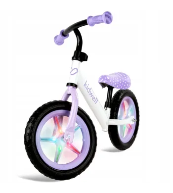 Kidwell ROWEREK BIEGOWY JEŹDZIK REBEL KOŁA 12" LEKKI REGULOWANY  LED Dots