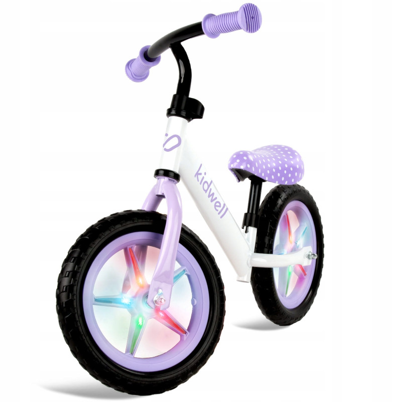 Kidwell ROWEREK BIEGOWY JEŹDZIK REBEL KOŁA 12" LEKKI REGULOWANY  LED Dots