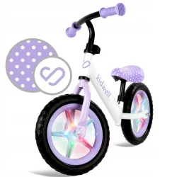 Kidwell ROWEREK BIEGOWY JEŹDZIK REBEL KOŁA 12" LEKKI REGULOWANY  LED Dots