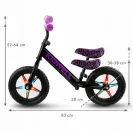 Rowerek biegowy dla dzieci Kidwell Rebel LED Neon światła w kołach Pink