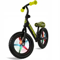 Rowerek biegowy dla dzieci Kidwell Rebel LED Neon światła w kołach Yellow Rowerek biegowy dla dzieci Kidwell Rebel LED Neon światła w kołach Yellow