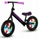 Rowerek biegowy dla dzieci Kidwell Rebel LED Neon światła w kołach Pink