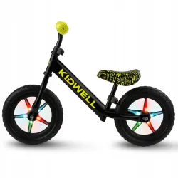 Rowerek biegowy dla dzieci Kidwell Rebel LED Neon światła w kołach Yellow Rowerek biegowy dla dzieci Kidwell Rebel LED Neon światła w kołach Yellow