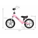 Kidwell ROWEREK BIEGOWY JEŹDZIK REBEL KOŁA 12" LEKKI REGULOWANY RÓŻOWY PINK