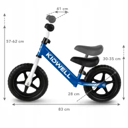 Kidwell ROWEREK BIEGOWY JEŹDZIK REBEL KOŁA 12" LEKKI REGULOWANY NIEBIESKI SKY