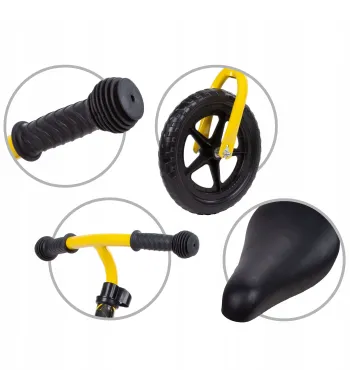 Kidwell ROWEREK BIEGOWY JEŹDZIK REBEL KOŁA 12" LEKKI REGULOWANY MIĘTOWY ŻÓŁTY YELLOW