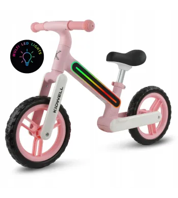 Rowerek biegowy dla dzieci Kidwell Suno  Światła LED pink