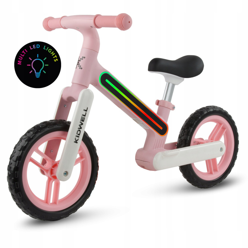 Rowerek biegowy dla dzieci Kidwell Suno  Światła LED pink