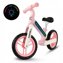 Rowerek biegowy dla dzieci Kidwell Suno Światła LED pink Rowerek biegowy dla dzieci Kidwell Suno Światła LED pink