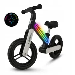 Rowerek biegowy dla dzieci Kidwell Suno  Światła LED black/white