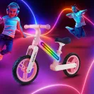 Rowerek biegowy dla dzieci Kidwell Suno  Światła LED pink