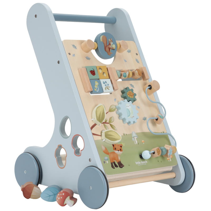 LITTE DUTCH Drewniany chodzik pchacz edukacyjny Forest Friends LD7232