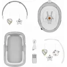 Lionelo BELLA SET 2W1 LEŻACZEK BUJACZEK GONDOLA ŁÓŻECZKO KOŁYSKA ZESTAW