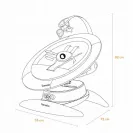 Lionelo Mell – bujaczek elektryczny dla niemowląt z melodiami i regulacją