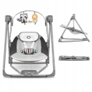 Leżaczek bujaczek elektryczny 2W1 huśtawka kołyska dla dzieci Lionelo Otto cozy grey