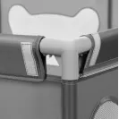 Kojec dla dziecka łóżeczko stabilny plac zabaw 127x187 cm Lionelo Willow