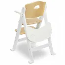 Krzesełko drewniane fotelik do karmienia 3w1 Lionelo Floris white