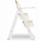 Krzesełko drewniane fotelik do karmienia 3w1 Lionelo Floris white