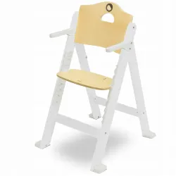 Krzesełko drewniane fotelik do karmienia 3w1 Lionelo Floris white